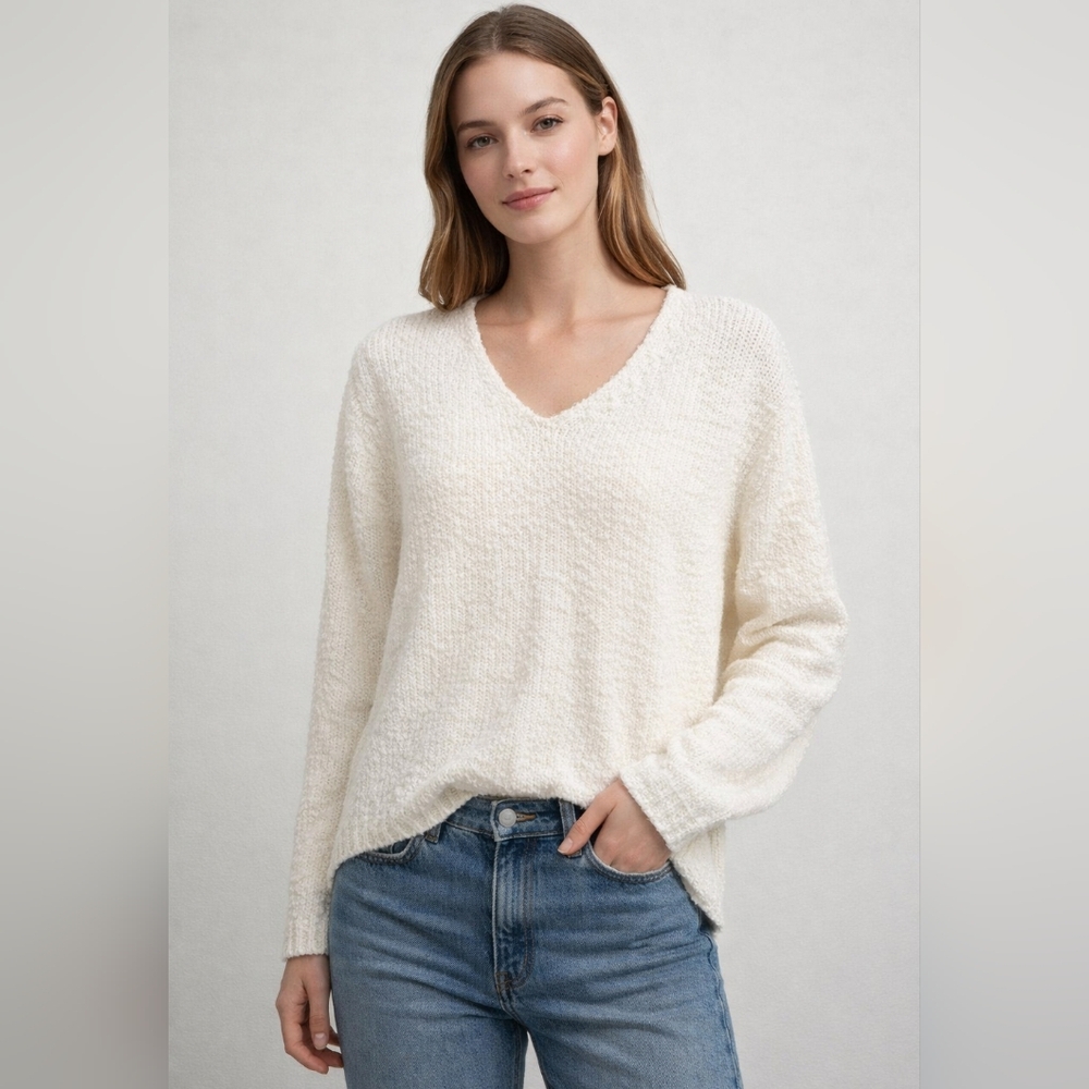 🔥Everyday V-Neck Sweater in Ivory